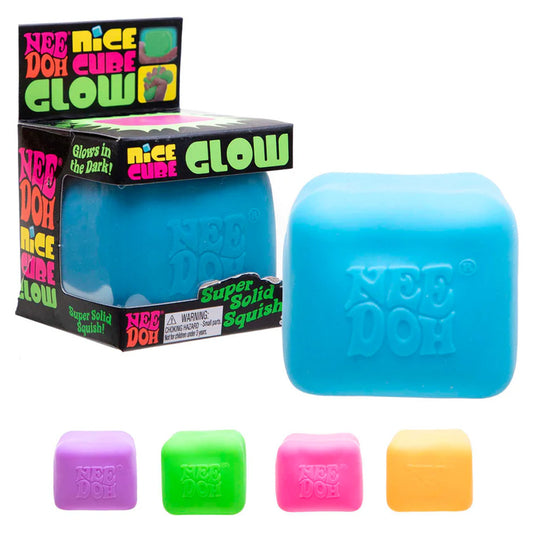 NeeDoh Nice Cube Glow Fidget Stress Toy
