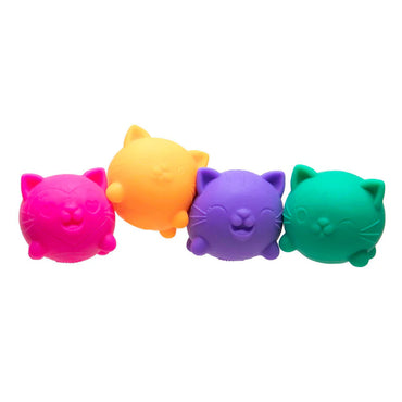 NeeDoh Teenie Cool Cats Multi-Pack (4) - Sensory Fidget Toy