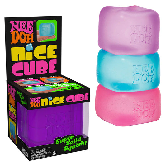 NeeDoh Nice Cube Fidget Stress Toy - Assorted Colours