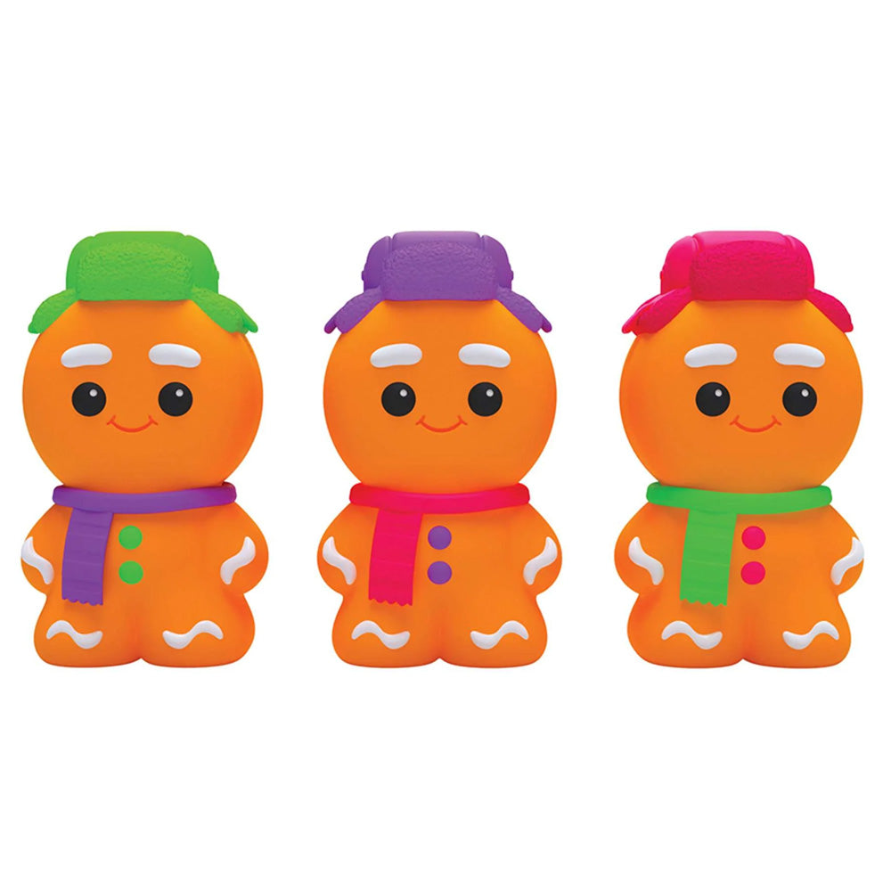 NeeDoh Ginger Glowman Christmas Fidget Stress Toy - Assorted Colours
