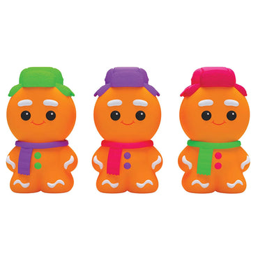 NeeDoh Ginger Glowman Christmas Fidget Stress Toy - Assorted Colours