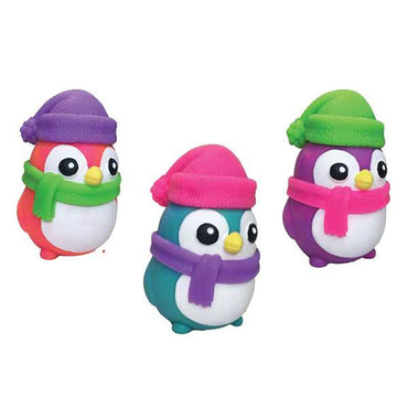 NeeDoh Polar Glow Penguin Christmas Fidget Stress Toy - Assorted Colours