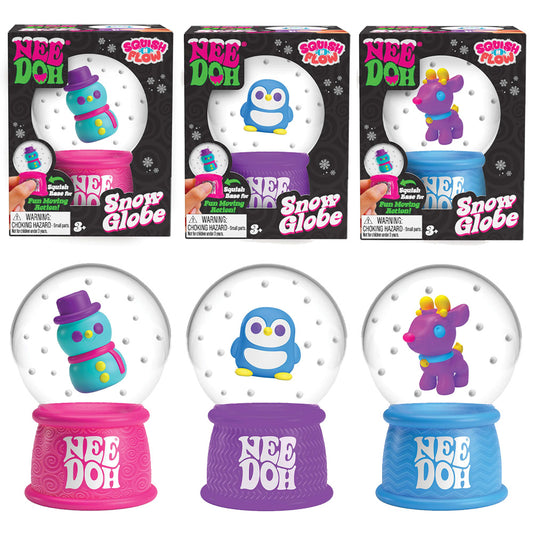 NeeDoh Christmas Snow Globe Fidget Stress Toy