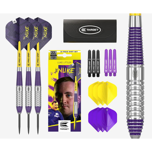 Target Luke Littler Brass 22g Steel Tip Darts Set