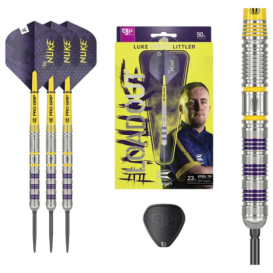 Target Luke Littler Loadout SP Steel Tip 90% Tungsten 23g Dart Set