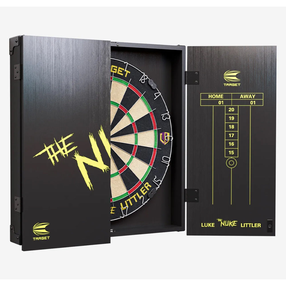 Target Luke Littler Dartboard & Cabinet Set