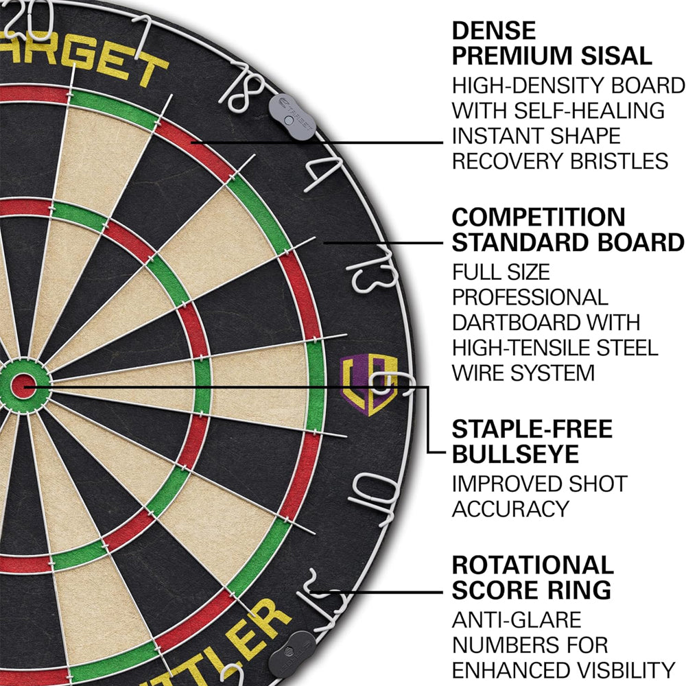 Target Luke Littler Dartboard & Cabinet Set