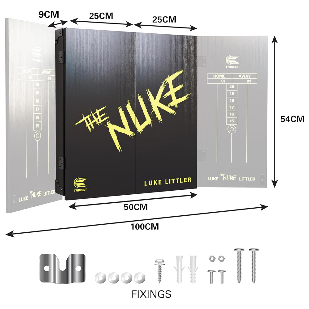 Target Luke Littler Dartboard & Cabinet Set