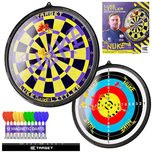Target Luke Littler Magnetic Dartboard Set for Kids - Double Sided