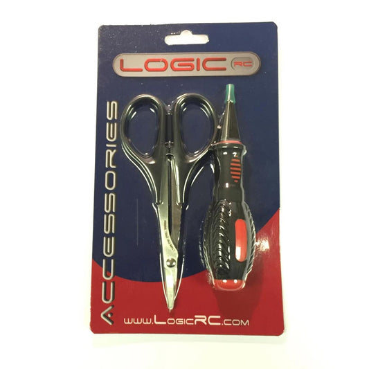 Logic RC Car Body Reamer & Curved Lexan Shears Tool Set