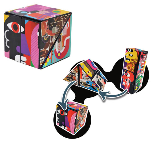 Trend Hub Magic Cube - Shapeshifting Fidget Toy - Twist, Flip, Solve, Repeat!