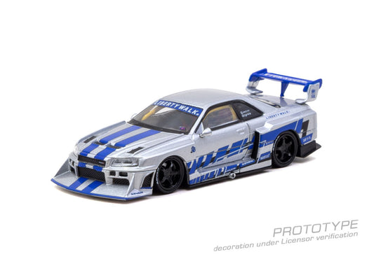 Tarmac Works LB-ER34 Super Silhouette Nissan Skyline 1:64 Diecast Model