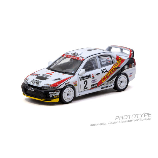 Tarmac Works Mitsubishi Carisma GT Evo IV RAC Rally 1997 1:64 Diecast Model 076