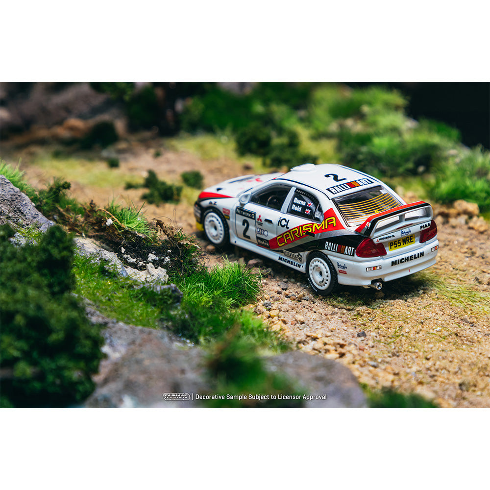 Tarmac Works Mitsubishi Carisma GT Evo IV RAC Rally 1997 1:64 Diecast Model 076