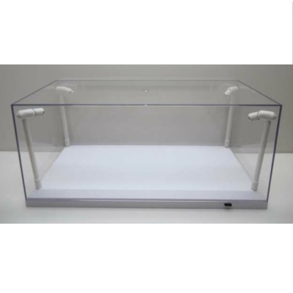 Triple 9 1:18 Car Display Case w/4 Adjustable LED Lights White Base