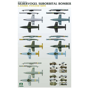 Takom 5018 German Silbervogel Suborbital Bomber & Atomic Payload 1:72 Model Kit