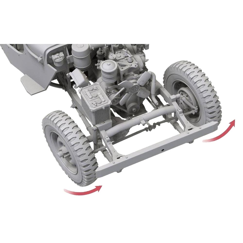 Takom 1016 US Army G503 MB 1/4 Ton Utility Truck & Driver 1:16 Plastic Model Kit