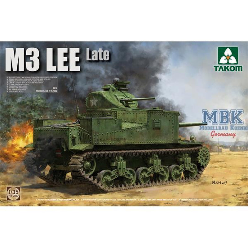 Takom 2087 US Medium Tank M3 Lee (Late) 1:35 Model Kit