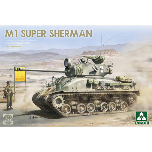 Takom 2206 M1 Super Sherman Tank 1:35 Model Kit