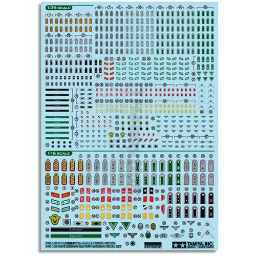 TAMIYA 12625 WW2 Germ Military Insignia 1:16 1:35 Military Model Kit