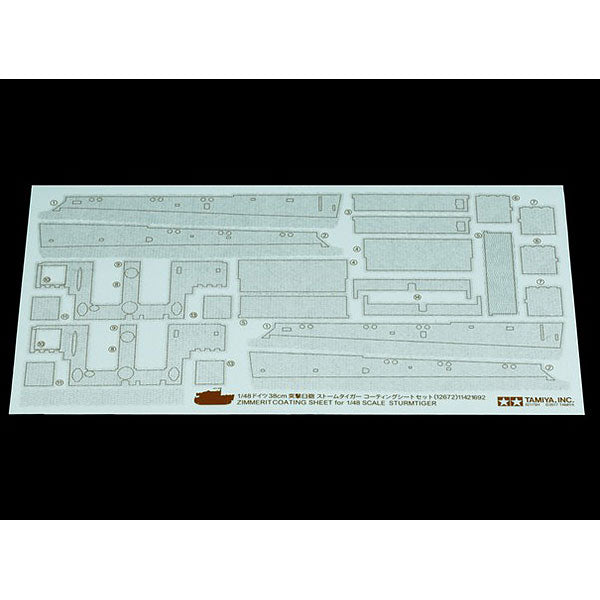 TAMIYA 12672 Sturmtiger Zimmerit Sheet 1:48 Military Model Kit