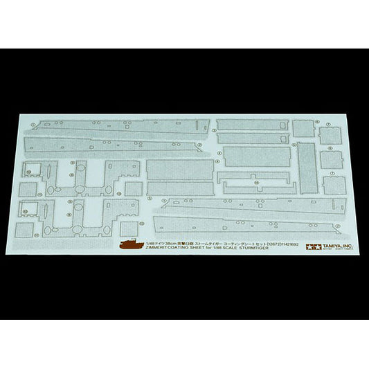 TAMIYA 12672 Sturmtiger Zimmerit Sheet 1:48 Military Model Kit