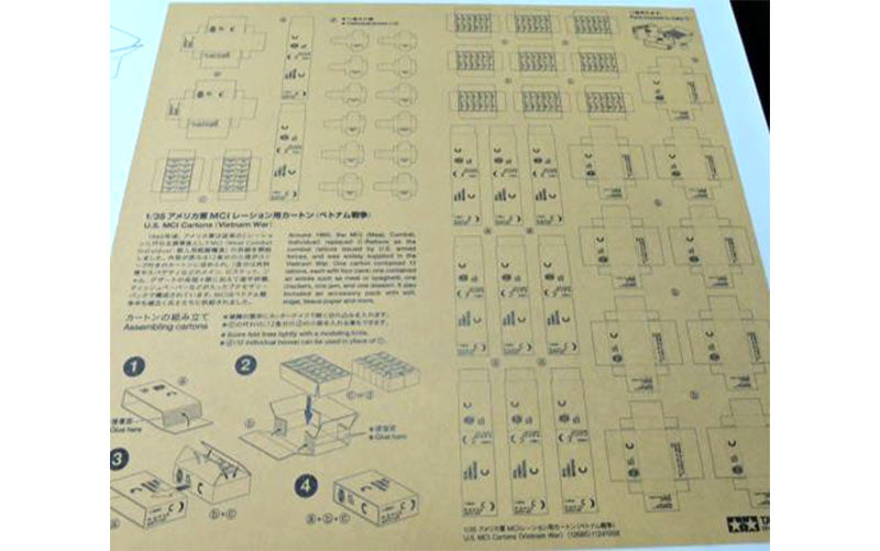 TAMIYA 12685 U.S MCI Cartons Vietnam 1:35 Military Model Kit