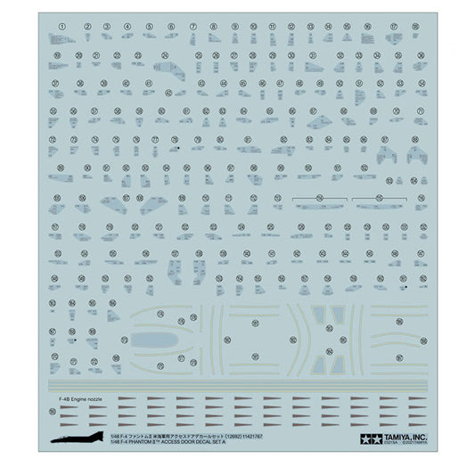 TAMIYA F-4B Phantom II Door Decal Set A 1:48 Model Kit 12692