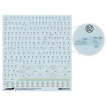 TAMIYA F-4B Phantom II Door Decal Set A 1:48 Model Kit 12692
