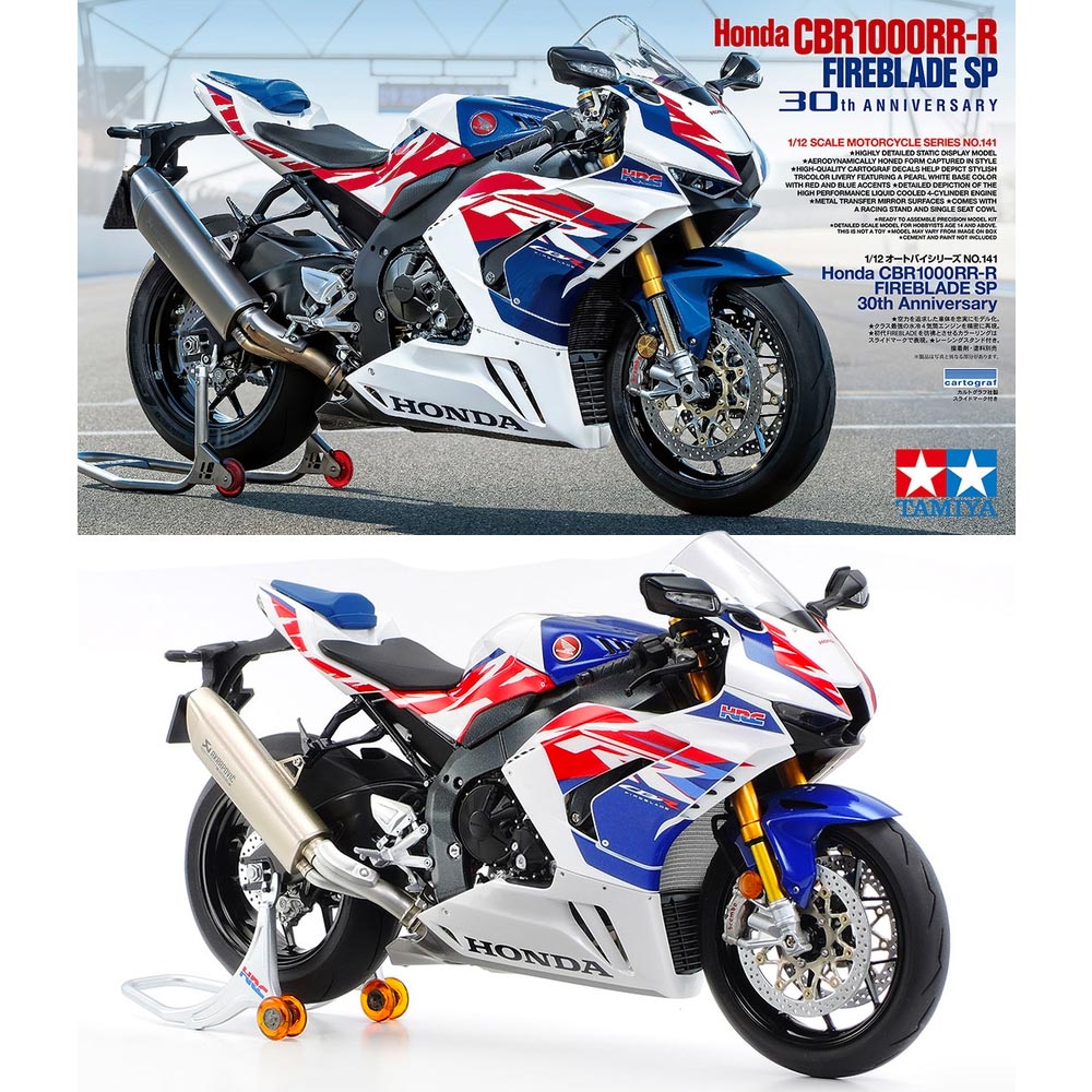 Tamiya 14141 Honda CBR1000RR-R Fireblade Special 30th Anniversary 1:12 Model Kit