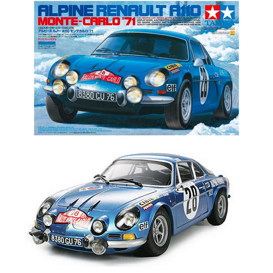 Tamiya 24278 Alpine A110 Monte Carlo 71' Ltd 1:24 Plastic Car Model Kit