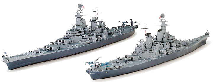TAMIYA 31613 US Navy Battleship BB63 Missouri 1:700 Ship Model Kit