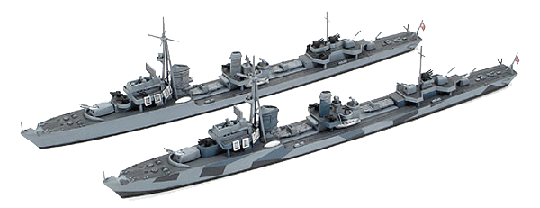 TAMIYA 31908 Destroyer Z Class Barbara 2 1:700 Ship Model Kit