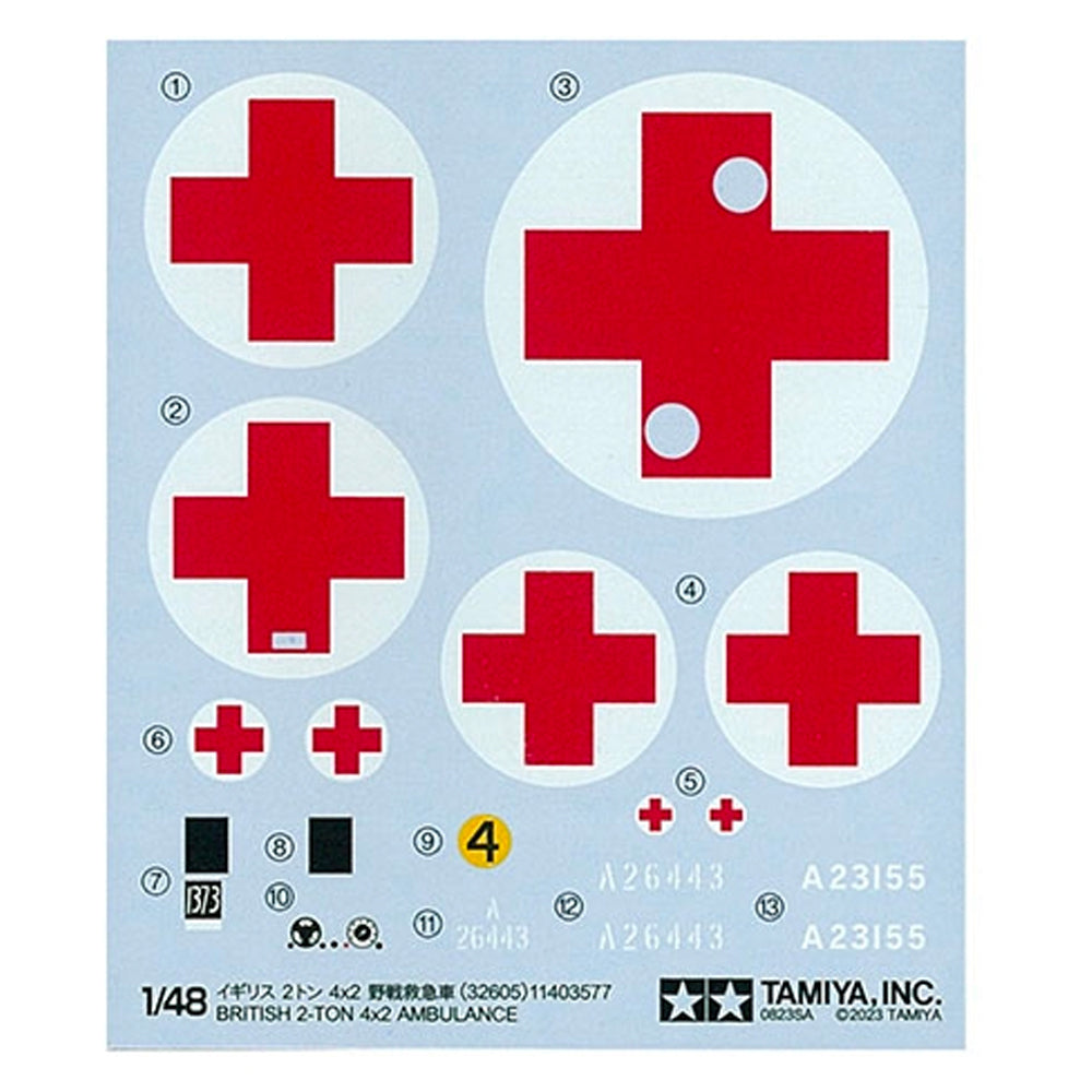 Tamiya 32605 British 2t 4x2 Ambulance 1:48 Model Kit