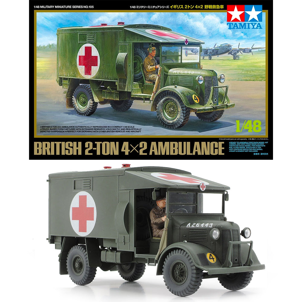 Tamiya 32605 British 2t 4x2 Ambulance 1:48 Model Kit