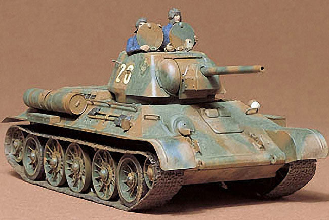 TAMIYA T34/76 1943 Russian Tank 1:35 Military Model Kit 35059