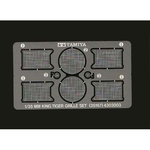 TAMIYA 35167 King Tiger Etched Grille 1:35 Military Model Kit
