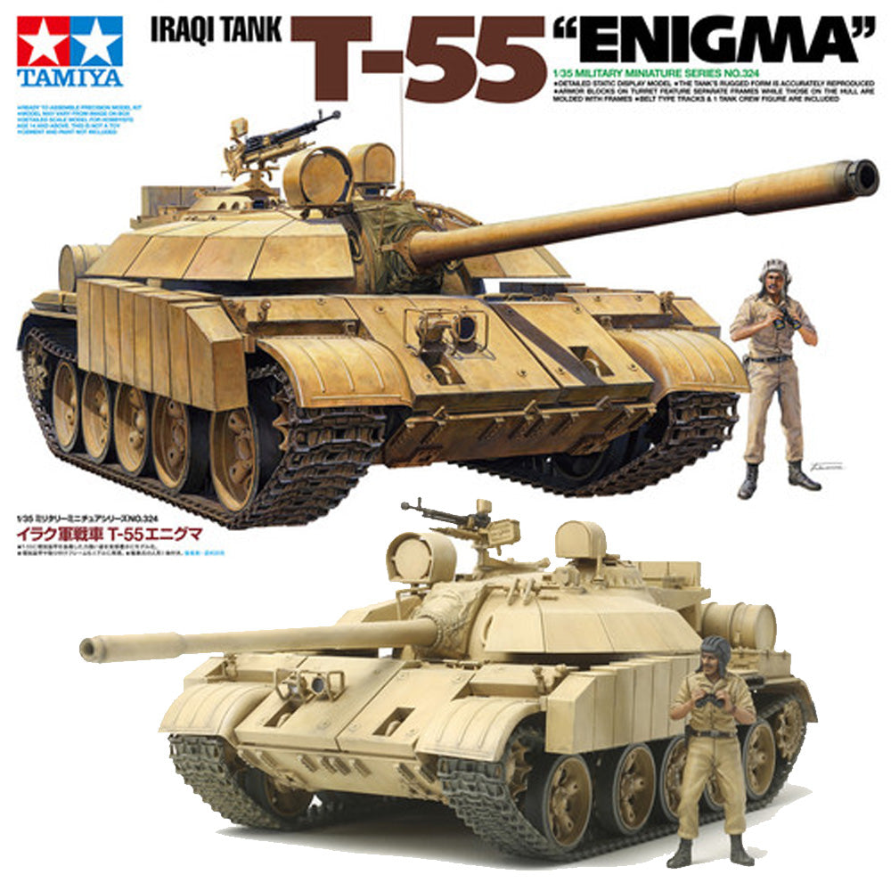 TAMIYA 35324 T-55 Enigma Iraqi Tank 1:35 Military Model Kit