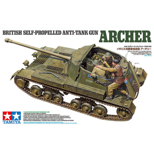 TAMIYA 35356 British Self Propelled Anti Tank Gun Archer 1:35 Military Model Kit