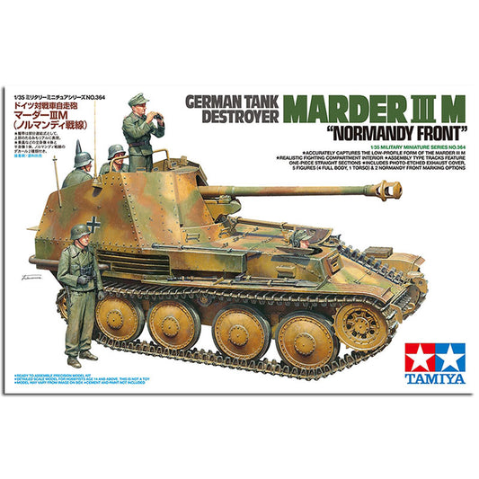 TAMIYA 35364 German Tank Destroyer Marder III M Normany Front - 1:35 Model Kit