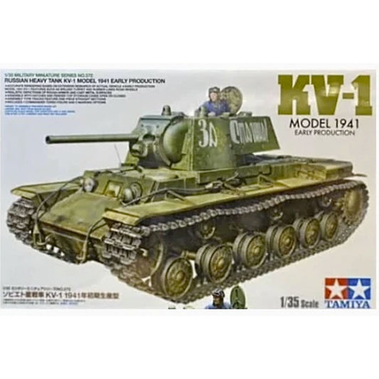 Tamiya 35372 Russian Heavy Tank KV-1F 1941 Early Prod. 1:35 Plastic Model Kit