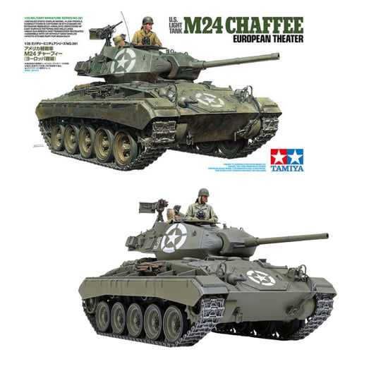 Tamiya 35391 M24 Chaffee European Theatre US Light Tank 1:35 Model Kit