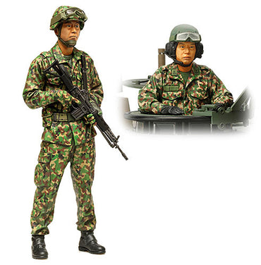 TAMIYA JGSDF Tank Crew Set 1:16 Figures Assembly Kit 36316