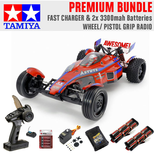 TAMIYA RC 47482 Astute 2022 Painted (TD2) RC Buggy Premium Wheel Bundle