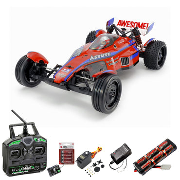 TAMIYA RC 47482 Astute 2022 Painted (TD2) RC Buggy Standard Stick Bundle