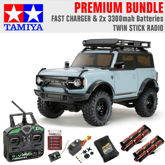 Tamiya CC-02 Ford Bronco 2021 Pre Painted RC 47483 Premium Stick Bundle