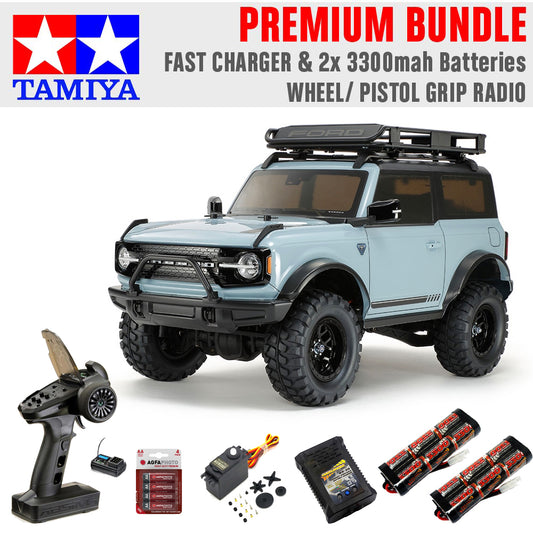 Tamiya CC-02 Ford Bronco 2021 Pre Painted RC 47483 Premium Wheel Bundle