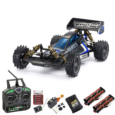 Tamiya 47489 Egress Black Special Limited 1:10 RC Car Premium Stick Bundle