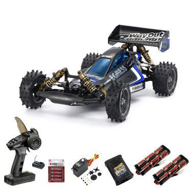 Tamiya 47489 Egress Black Special Limited 1:10 RC Car Premium Wheel Bundle