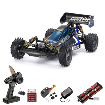 Tamiya 47489 Egress Black Special Limited 1:10 RC Car Standard Wheel Bundle